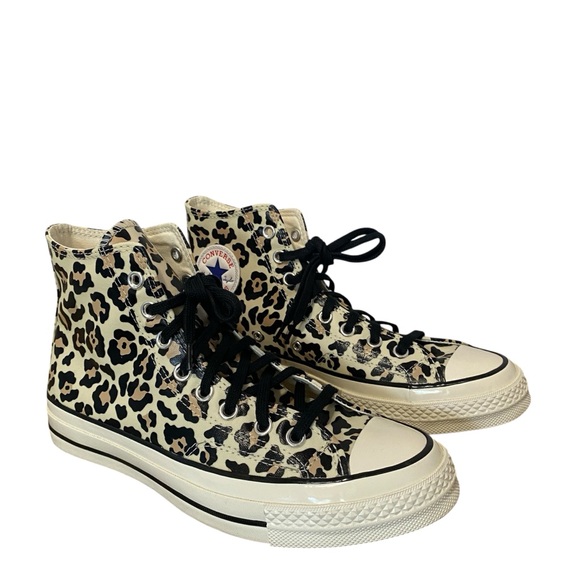 Converse Chuck 70 Glow-In-The-Dark Leopard Print Unisex M8.5 W10.5 Retro - Picture 1 of 10